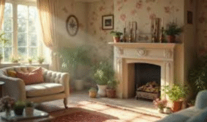 How can grouping decor in odd numbers, like threes or fives, make shelves look more balanced