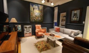 What benefit is there in using a different paint finish for ceilings compared to walls